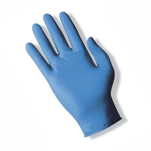Touch N Tuff Ambidextrous Dark Blue Nitrile Glove, Extra Large - Pack of 2