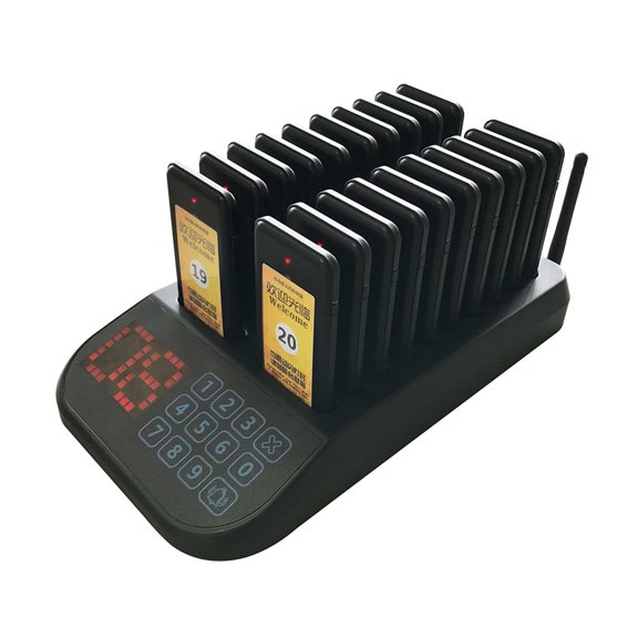 Touch Panel Touch Screen Calling System Wireless Paging Queue System 20 Channels Restaurant Pager Guest Pager for Church Clinic