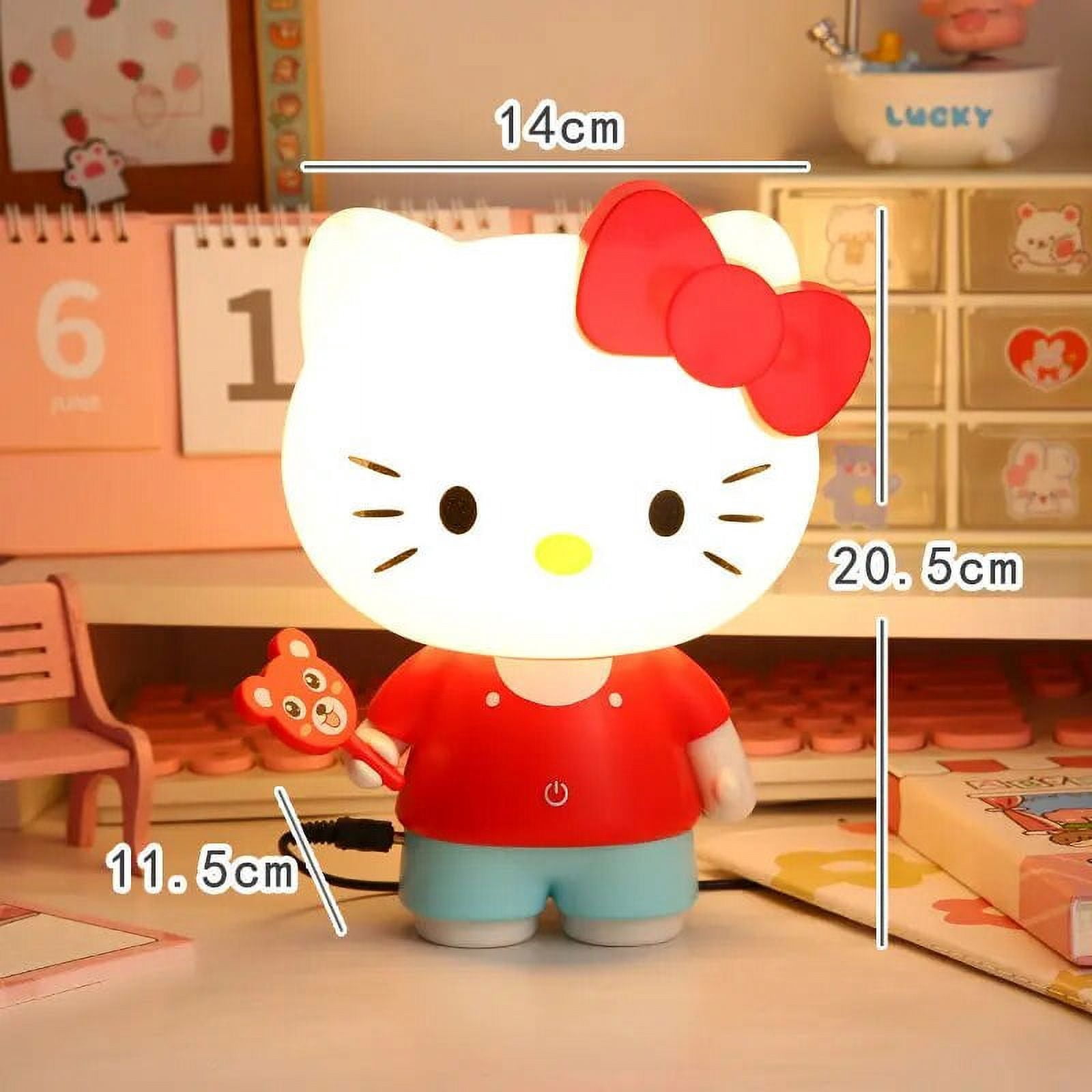 Touch Plug In Led Night Light Hello Kitty Bedroom Girl Kawaii Sleep ...