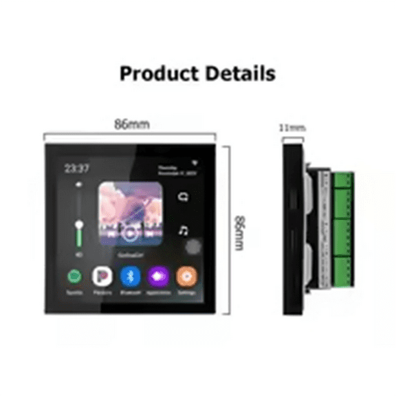 Touch Screen 4 Inch Android 11 Smart Home Audio System Voice Control