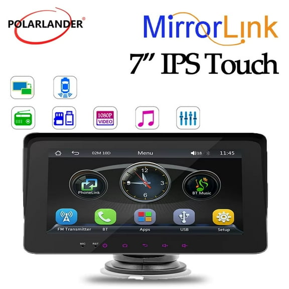 Touch Screen 7" Car Multimedia Player Car MP5 Player Wireless Carplay Android Auto Airplay Bluetooth Portable Monitor