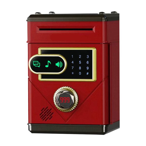 Touch Screen Digital Counting Password ATM Piggy Bank Kids Electronic Saving Gift Box