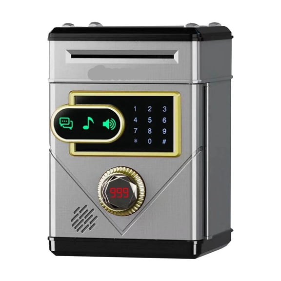 Touch Screen Digital Counting Password ATM Piggy Bank Kids Electronic Saving Gift Box