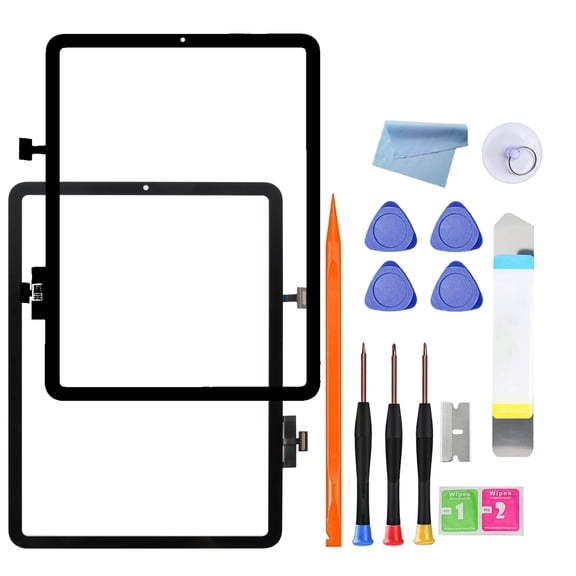 Touch Screen Digitizer Replacement for iPad Air 5th Generation (2022) 10.9-Inch, Black Glass Panel Only (No LCD), Compatible with A2588/A2589/A2591