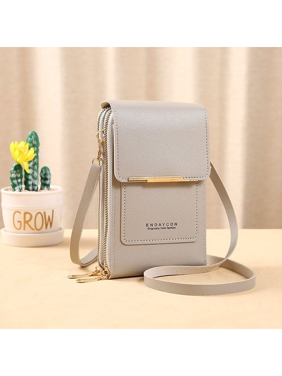Touch Screen Mobile Phone Bag Women Small Messenger Cute Bag for Phone Fashion Key Coin Purse Wallet Card Holder