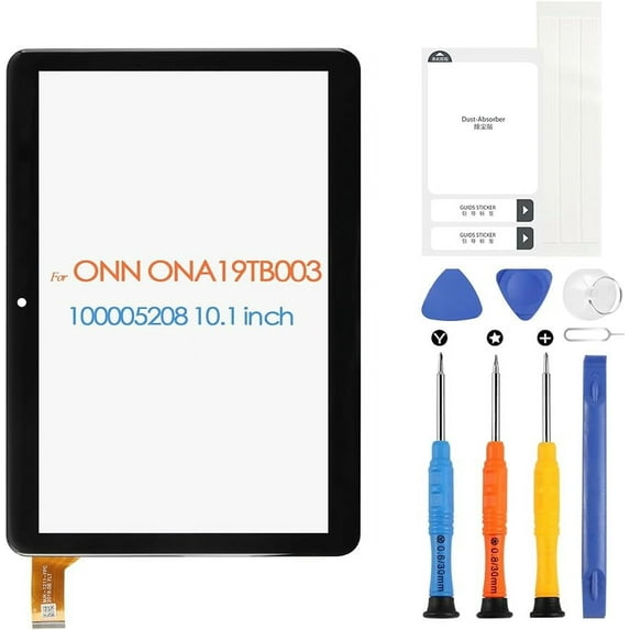 Touch Screen for Onn 10.1 inch Tablet 100005208 Digitizer for ONN ONA19TB003 100005208 10.1 inch Touchscreen Replacement Front Glass Panel with Repair Tools