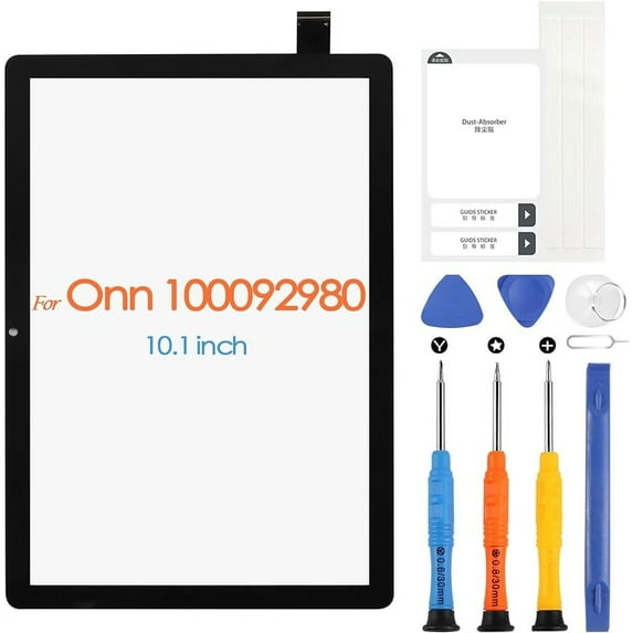 Touch Screen for Onn 10.1 inch Tablet 100092980 Digitizer for Onn 100092980 Touchscreen Replacement Front Touch Glass with Repair Tools (not LCD Display)