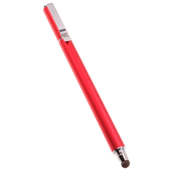 Touch Screen Pen Red Stylus for iPhone 16/Pro/Max/Plus - Fiber Tip Aluminum Lightweight