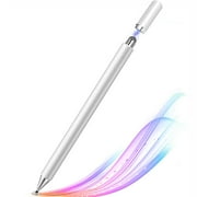Touch Screen Pen Stylus for Samsung Galaxy Tab A7/A8/A9/A9 Plus/A7 Lite Tablets - Fiber Tip Aluminum Lightweight Silver Color for Galaxy Tab A7/A8/A9/A9 Plus/A7 Lite Models