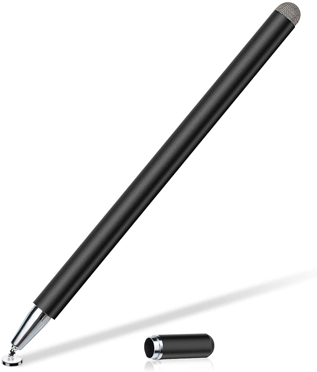 Touch Screen Pen Stylus for iPhone 16/Pro/Max/Plus - Fiber Tip Aluminum Lightweight Black for iPhone 16/Pro/Max/Plus