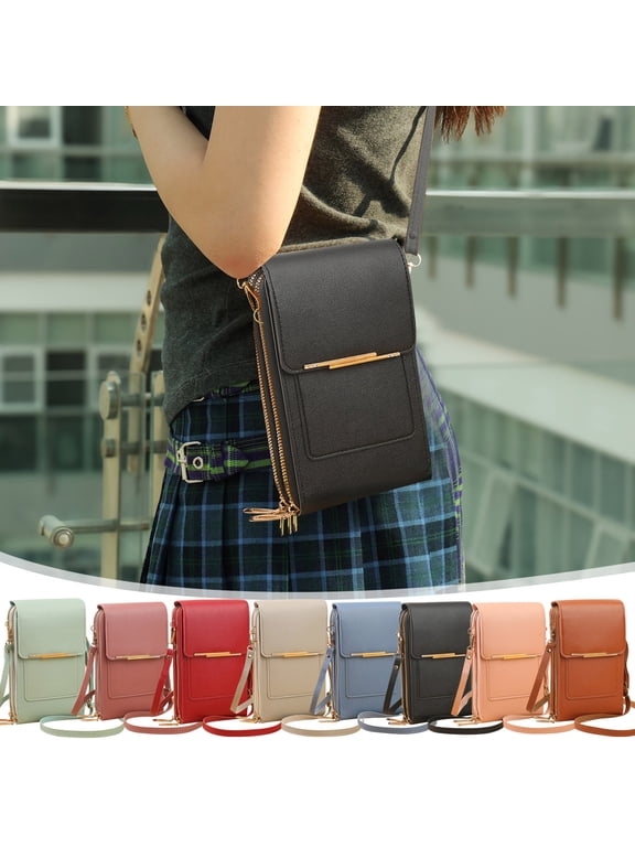 Touch Screen Phone Crossbody Bag for Women, Small Shoulder Purse with Key Pocket for Travel and Errands