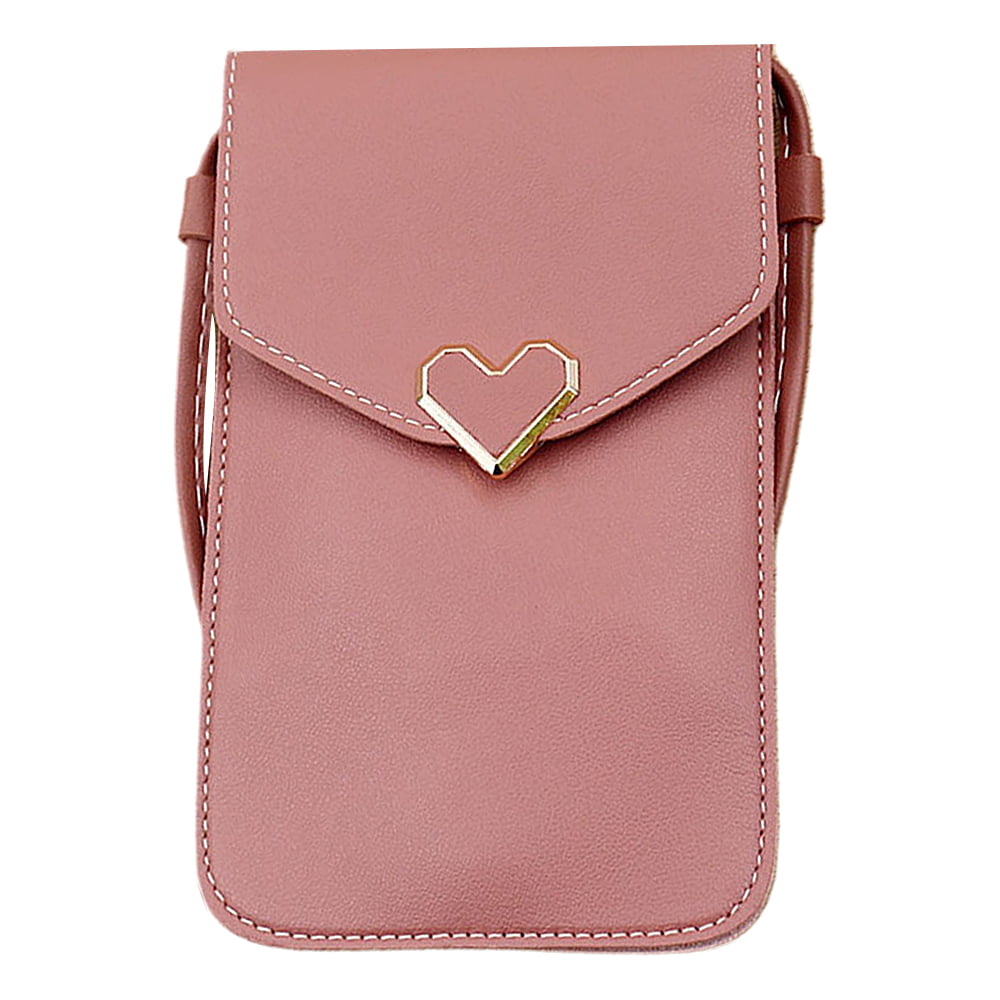 Women Cell Phone Purse Large Leather Wallet Zip Handbag Crossbody Shoulder  Strap | eBay