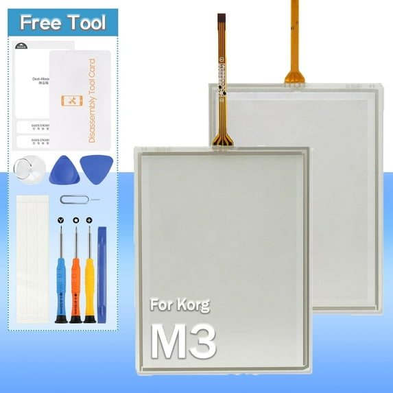 Touch Screen Replacement for Korg M3 / PA800 / PA2X Pro / PA3X Front Glass Touch Panel Digitizer with Tools(Not Include LCD)
