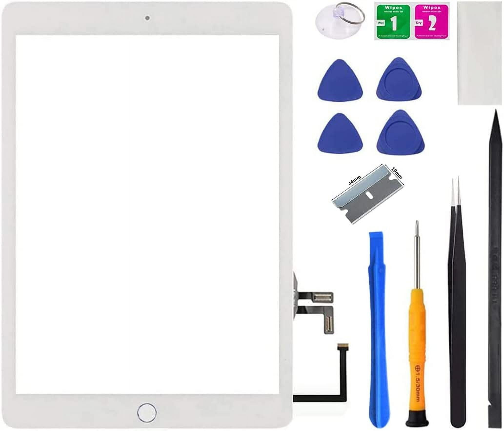  New Sky Replacement Parts for iPad 7 7th/8 8th Gen Digitizer  Touch Screen White 10.2 A2197 A2198 A2200 A2270 A2428 A2429 A2430 White  Models-with Camera Holder and Adhesive : Electronics