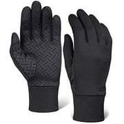 EVERGREEN Tough Outdoors Touch Screen Running Gloves, Unisex, Black, 1 Pack