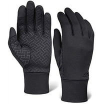Tough Outdoors Touch Screen Running Gloves, Unisex, Black, 1 Pack