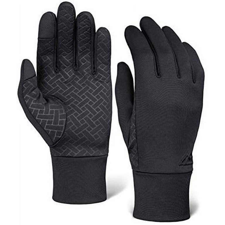 Touch Screen Running Gloves for Men & Women - Thermal Winter Glove Liners  for Running, Texting, Cycling & Driving - Thin, Lightweight & Warm Sports  Hand Gloves - Touchscreen Smartphone 