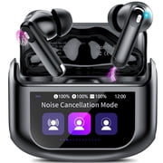 Touch Screen Wireless Earbuds, Bluetooth 5.4 Ear Buds with Multifunctional with ENC Noise Cancelling MicClear Calls Earphones, 48H Bass Stereo Headphones, IP7 Waterproof Headphones for Workout