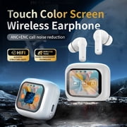 Touch Screen Wireless Earbuds Bluetooth, Bluetooth Earphones with Intelligent Touch Screen Charging Case, Smart Touch Screen Bluetooth Sport Waterproof Wireless Bluetooth 5.4 Headphone