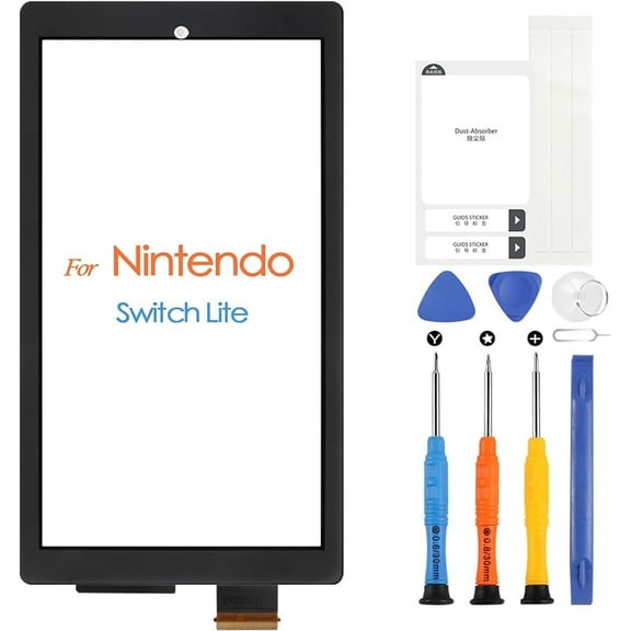 Touch Screen for Nintendo Switch Lite Digitizer for Nintendo Switch Lite Touchscreen Replacement Front Glass Panel with Repair Kits (not LCD Display)