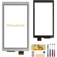 thumbnail image 1 of Touch Screen for Nintendo Switch Lite Only，Front Touch Panel Replacement Parts Repair Set，With Tool Repair Kit + Screen Protector (Gray), 1 of 5