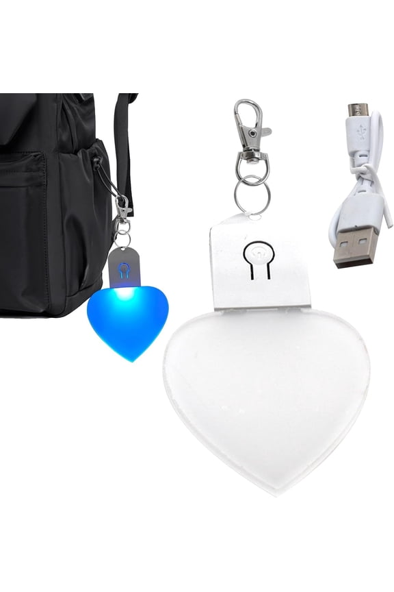 Touch Sensing Purse LED Light, 7 Color Changing Mini Handbag Light with Keychain Hook, Rechargeable Wallet Lighting Fixture for Women, Girls, Travel, Camping and Daily Dark Space Use