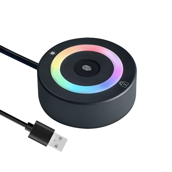 Touch Sensitive Biometry Lock Key With Modifiable Breathing Light For Desktop PC Data Security