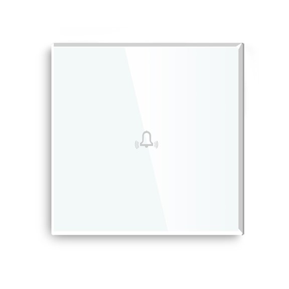 Touch Sensor Doorbell Switch Crystal Glass Switch Panel Wall Dingdong Switch Power Home Backlight ,Easy to Installation