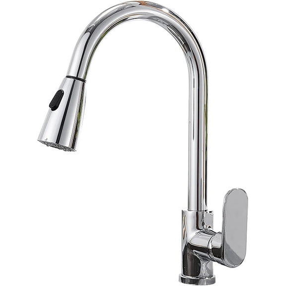 Touch Sensor Kitchen Faucets, Modern Solid Brass Single Handle Pull Out Kitchen Mixer Tap with Dual Function 360 Rotating Kitchen Mixer Tap