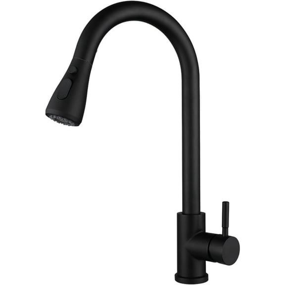 Touch Sensor Kitchen Sink Mixer Faucet with Pull Out Sprayer, Kitchen Faucets Stainless Steel Swivel Hot and Cold Water Multifunction Sink Faucet-Black