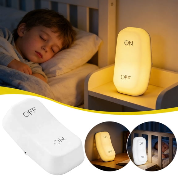Touch Sensor LED Night Light, USB Rechargeable Bedside Lamp 2 Modes (Yellow Light)