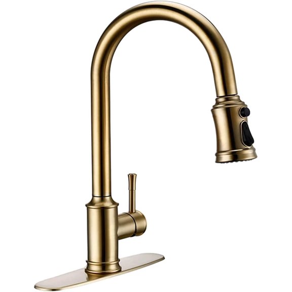Touch Sensor Pull Out Kitchen Faucet, Deck Mounted Kitchen Mixer Tap, Hot and Cold Three Function Swivel Spout Single Handle Hole,Black
