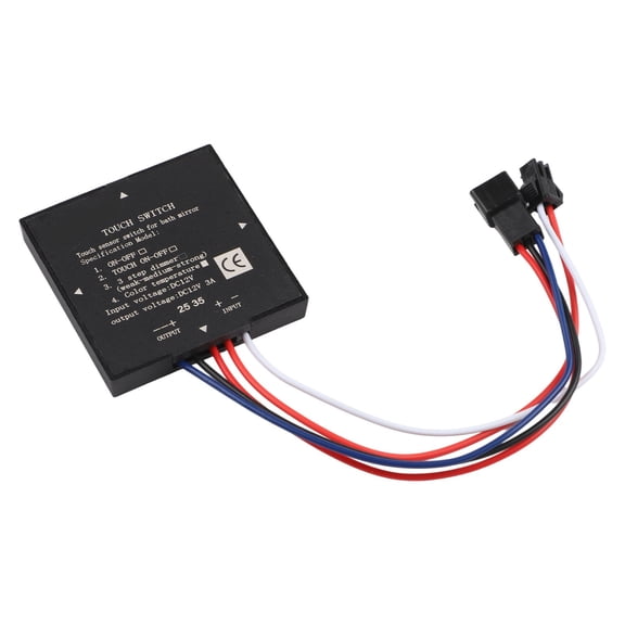 Touch Sensor Switch for Bathroom Mirror Lighting with Background Light and Isolated Sensor for Home and Hotel Use (Dual output)