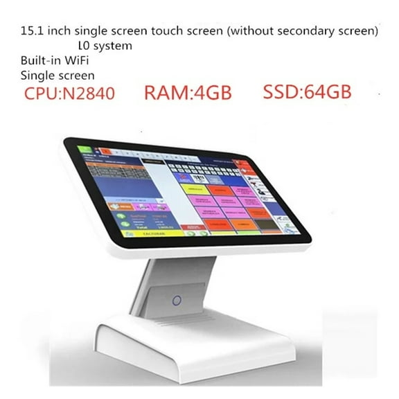 Touch The Cash Register, 15.1 Inch Capacitive Touch Screen Point Of Sale System For Sale ,Easy to Operate