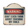 thumbnail image 1 of Don't Touch Tools Or Daughter 10” x 10” Sign | Indoor/Outdoor Plastic | SignMission Designer Parent Dad Warning Novelty Gift Funny Joke Gag Road Garage, 1 of 4