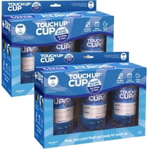 Touch Up Cup 13 oz Empty Leftover Paint Storage Containers with Lids, 6 Pack