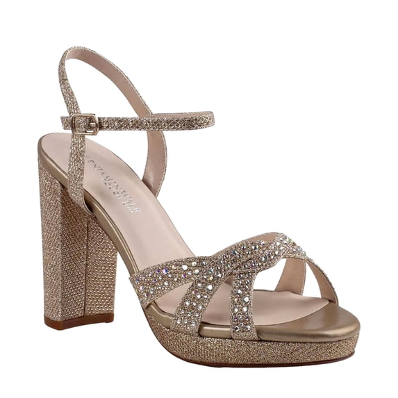 Touch Ups by Benjamin Walk Ava Champagne Glitter 4634M Women's Size 7.5