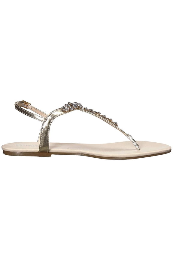 Womens Paula Flat Sandal 8 Gold
