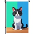 thumbnail image 1 of Love Cat Fluffy Cat Double-Side Garden Flag for Outdoor Cartoon Style Chic Garden Flag Cute Cat Kitten Versatile Flags - for Yard Porch Lawn Balcony Front Door Decoration (28x40 Inches), 1 of 6