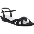 thumbnail image 1 of Touch Ups Women's Lena Wedge Sandal, Black, Size 10.5, 1 of 2