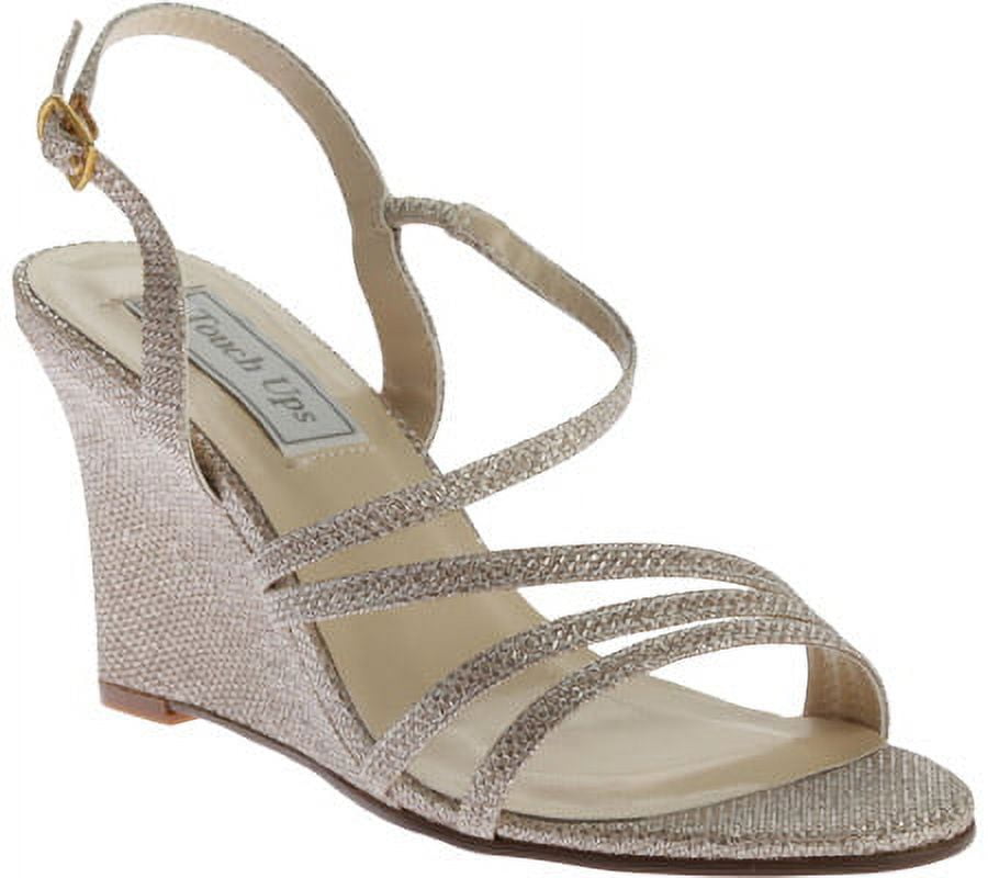 Women's Touch Ups Phyllis Wedge Sandal Champagne Shimmer M