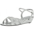thumbnail image 1 of Touch Ups Womens Lena Wedge Sandal 5 Silver, 1 of 8