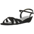 thumbnail image 1 of Touch Ups Womens Lena Wedge Sandal, Black, 7 M US, 1 of 2