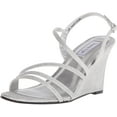 thumbnail image 1 of touch ups women's paige wedge sandal, silver shimmer, 5.5 m us, 1 of 8