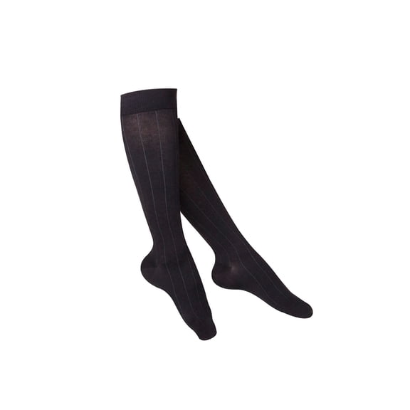 Touch Women's Compression Socks Knee High Rib Pattern 15-20 mmHg S BLACK (1062BL-S)