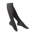 thumbnail image 1 of Touch Women's Knee High Compression Socks, 15-20 mmHg, Charcoal Herringbone Pattern, Medium, 1 of 3