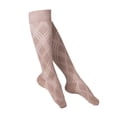thumbnail image 1 of Touch Women's Knee High Compression Socks, 15-20 mmHg, Tan Argyle Pattern, Large, 1 of 3