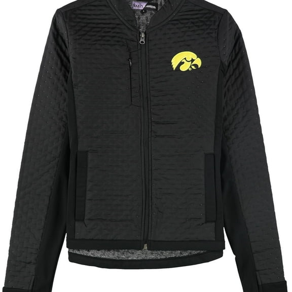 Touch Womens Iowa Hawkeyes Jacket, Black, Small