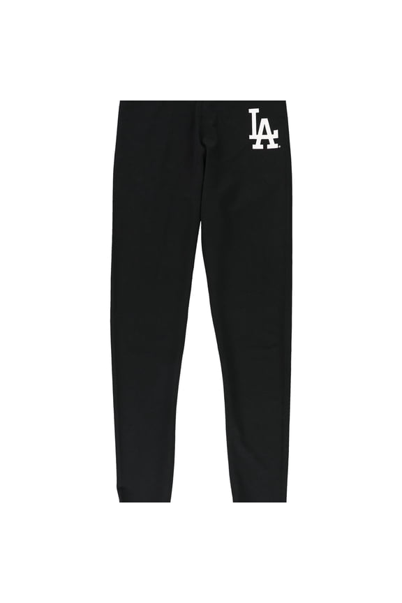 Womens LA Dodgers Compression Athletic Pants, Black, Medium