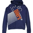 thumbnail image 1 of Touch Womens Oilers Tulip Back Hoodie Sweatshirt, Blue, Medium, 1 of 1